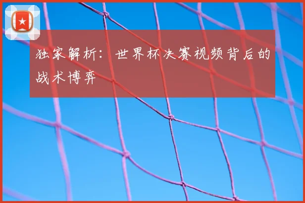 独家解析:世界杯决赛视频背后的战术博弈